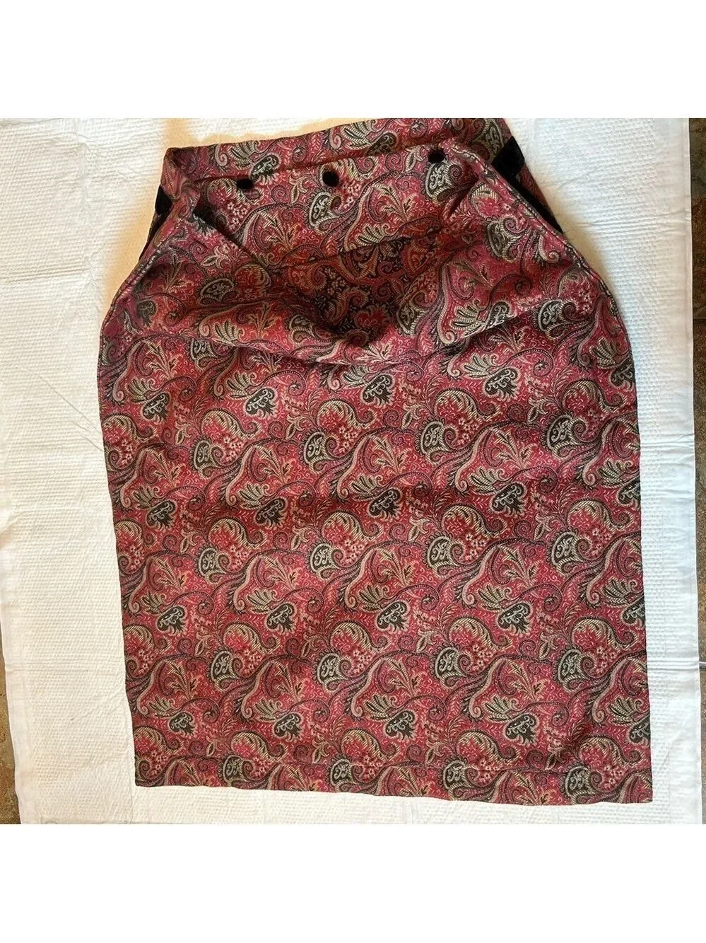 Lauren Ralph Lauren Pillow Shams Standard Floral Velvet Trim Edging Buttons